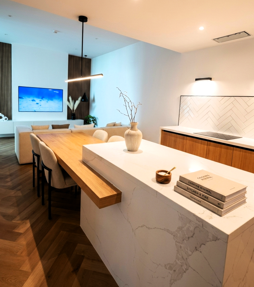 From Contrast to Calm: A Scandinavian Living and Kitchen Transformation - Image 2